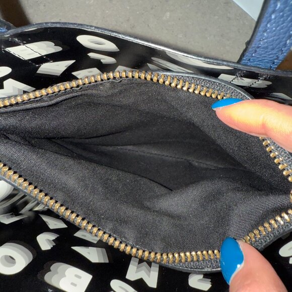 AUTH Marc Jacobs Mini Grind Tote Navy Pebbled Leather w/ Lock/Key Charms & COA - Picture 8 of 13